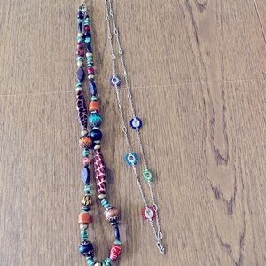 2 long Chicos necklaces